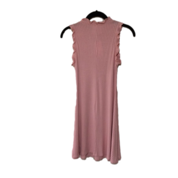 NEW Sadie & Sage Blush Pink Ruffle A-Line Mini Dress S - Picture 2 of 5